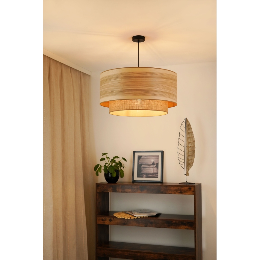 Brilagi - Chandelier on a string MONTANA BOHO 1xE27/15W/230V d. 60 cm brown/black