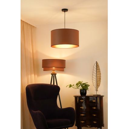 Brilagi - Chandelier on a string OREGON ROLLER VEGE 1xE27/15W/230V d. 45 cm brown
