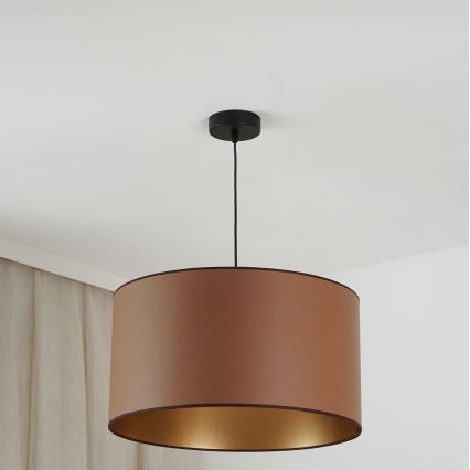 Brilagi - Chandelier on a string OREGON ROLLER VEGE 1xE27/15W/230V d. 45 cm brown