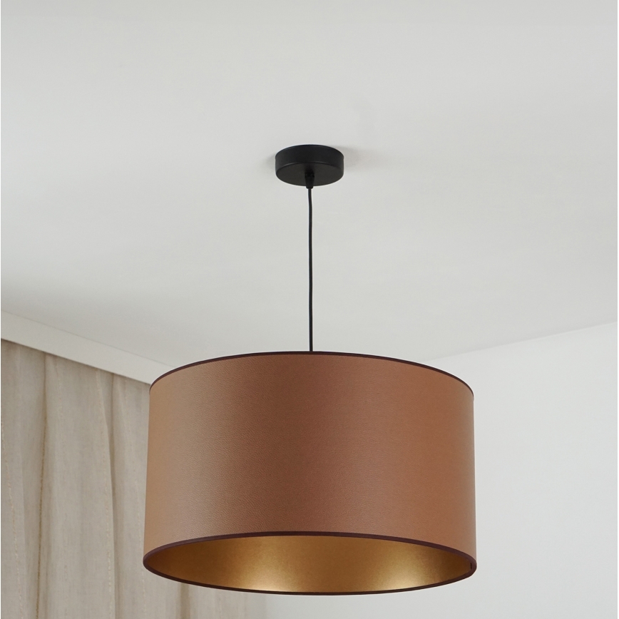 Brilagi - Chandelier on a string OREGON ROLLER VEGE 1xE27/15W/230V d. 45 cm brown