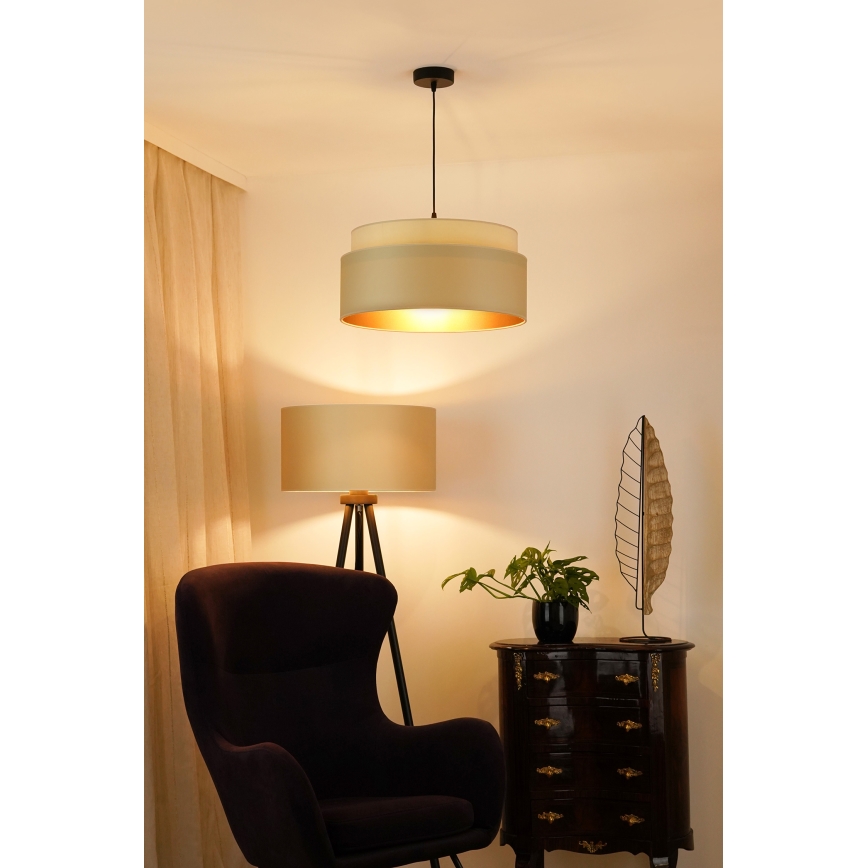 Brilagi - Chandelier on a string OREGON VEGE 1xE27/15W/230V d. 45 cm beige