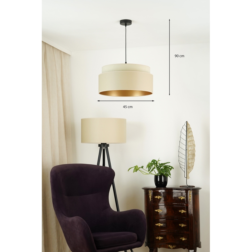 Brilagi - Chandelier on a string OREGON VEGE 1xE27/15W/230V d. 45 cm beige