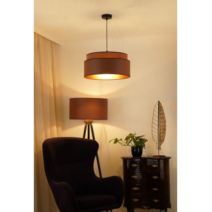Brilagi - Chandelier on a string OREGON VEGE 1xE27/15W/230V d. 45 cm brown