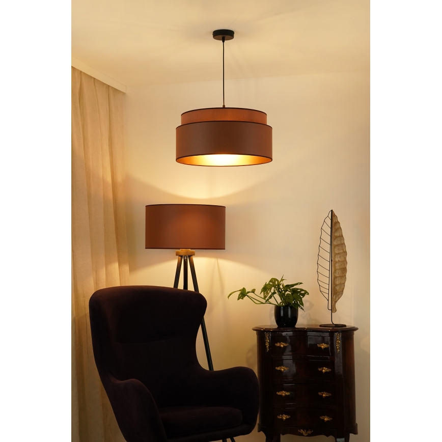 Brilagi - Chandelier on a string OREGON VEGE 1xE27/15W/230V d. 45 cm brown