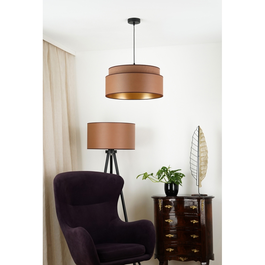 Brilagi - Chandelier on a string OREGON VEGE 1xE27/15W/230V d. 45 cm brown
