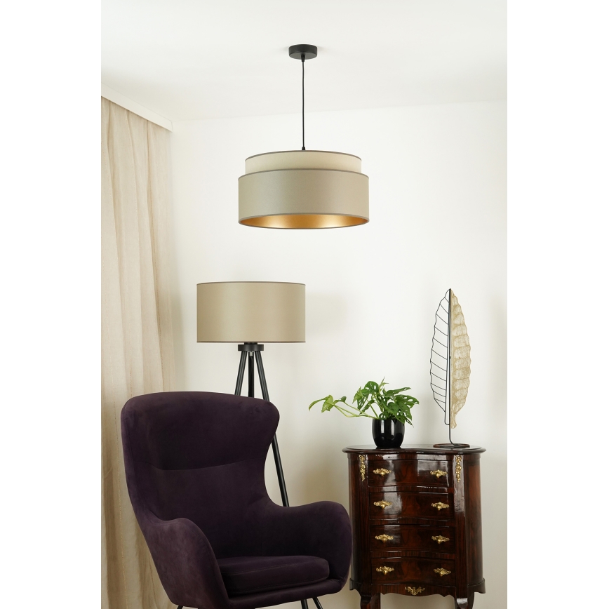 Brilagi - Chandelier on a string OREGON VEGE 1xE27/15W/230V d. 45 cm grey
