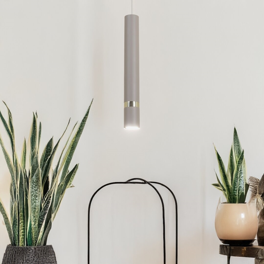 Brilagi - Chandelier on a string POKER 1xGU10/25W/230V beige/gold