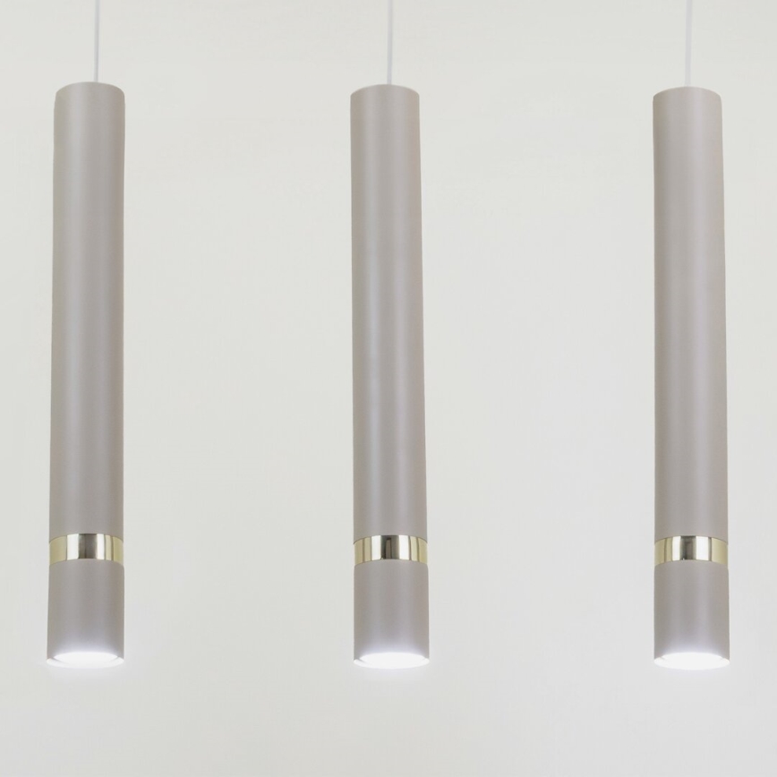 Brilagi - Chandelier on a string POKER 3xGU10/25W/230V beige/gold