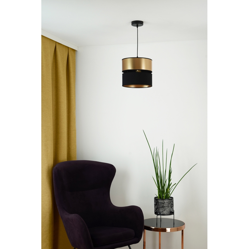 Brilagi - Chandelier on a string ROYAL 1xE27/15W/230V d. 25 cm black/gold