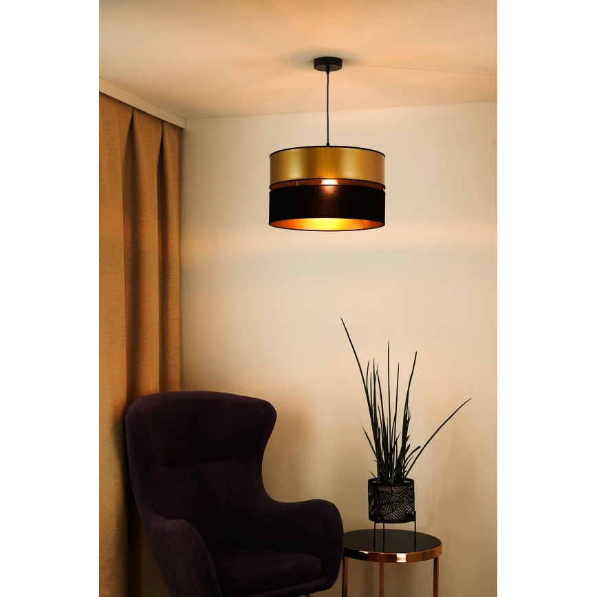 Brilagi - Chandelier on a string ROYAL 1xE27/15W/230V d. 40 cm black/gold