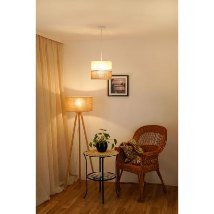 Brilagi - Chandelier on a string ROYAL YUTE 1xE27/15W/230V d. 25 cm beige/creamy