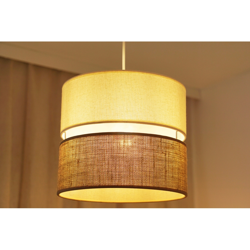 Brilagi - Chandelier on a string ROYAL YUTE 1xE27/15W/230V d. 25 cm beige/creamy