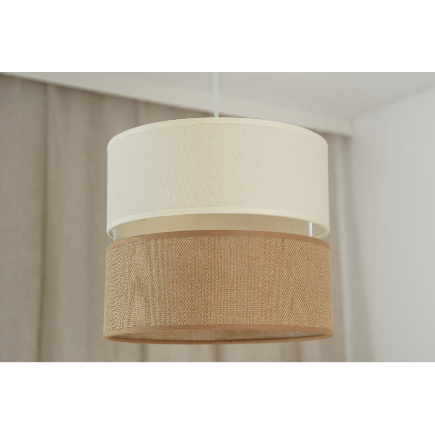 Brilagi - Chandelier on a string ROYAL YUTE 1xE27/15W/230V d. 25 cm beige/creamy