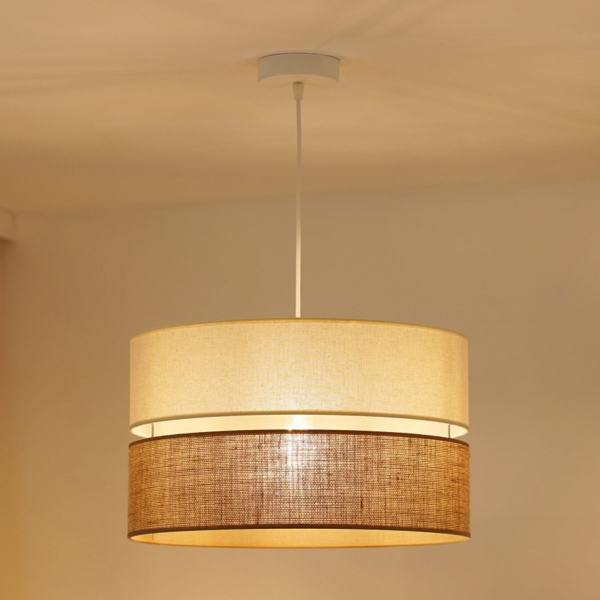 Brilagi - Chandelier on a string ROYAL YUTE 1xE27/15W/230V d. 40 cm beige/creamy