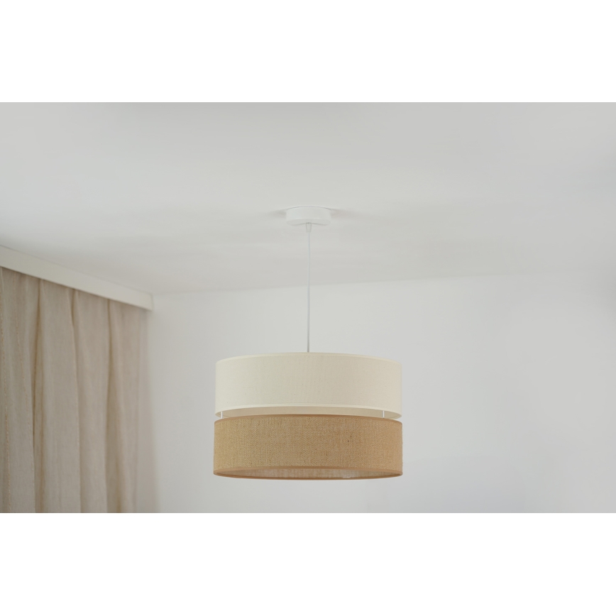 Brilagi - Chandelier on a string ROYAL YUTE 1xE27/15W/230V d. 40 cm beige/creamy