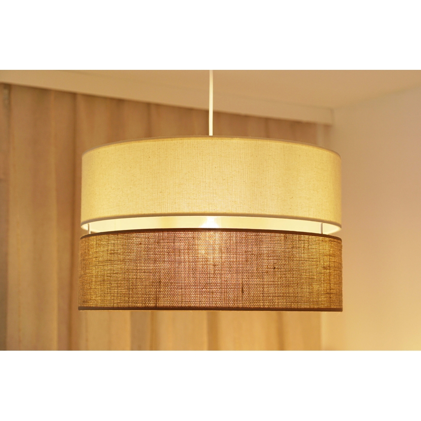 Brilagi - Chandelier on a string ROYAL YUTE 1xE27/15W/230V d. 40 cm beige/creamy