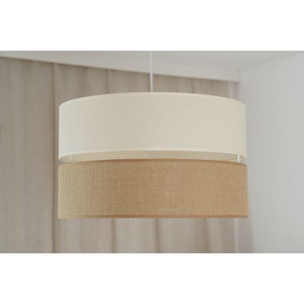 Brilagi - Chandelier on a string ROYAL YUTE 1xE27/15W/230V d. 40 cm beige/creamy