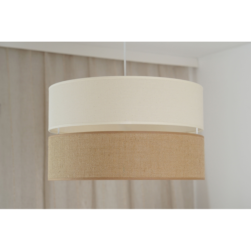 Brilagi - Chandelier on a string ROYAL YUTE 1xE27/15W/230V d. 40 cm beige/creamy