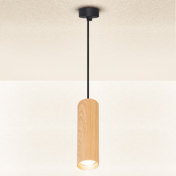 Brilagi - Chandelier on a string SELE 1xGU10/30W/230V black/oak decor