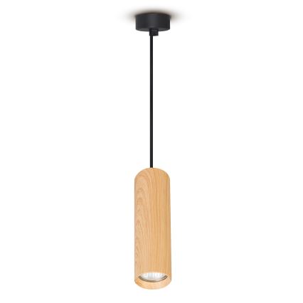 Brilagi - Chandelier on a string SELE 1xGU10/30W/230V black/oak decor