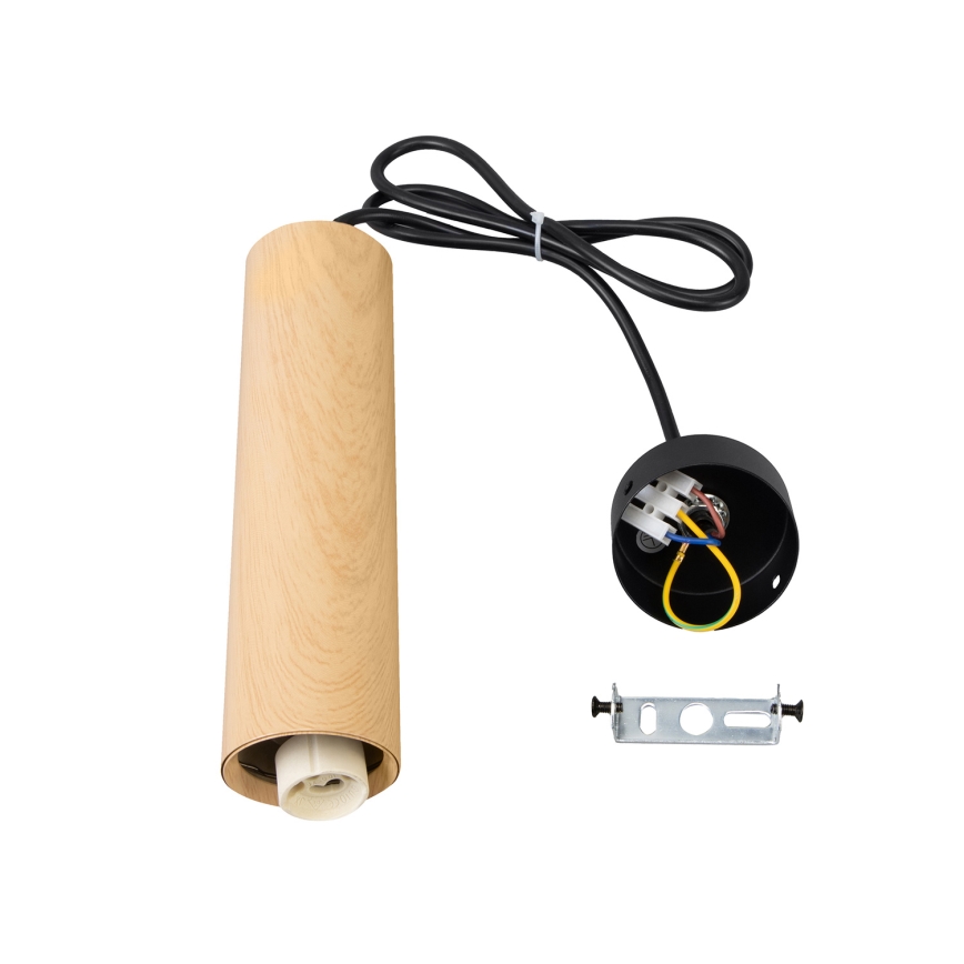 Brilagi - Chandelier on a string SELE 1xGU10/30W/230V black/oak decor