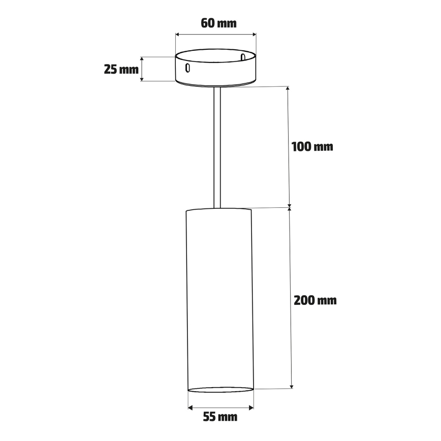 Brilagi - Chandelier on a string SELE 1xGU10/30W/230V white