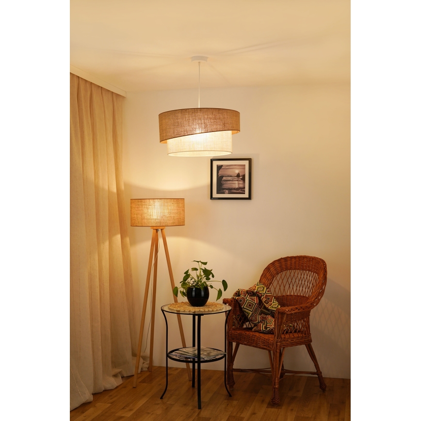Brilagi - Chandelier on a string SHINE 1xE27/15W/230V d. 50 cm beige/creamy