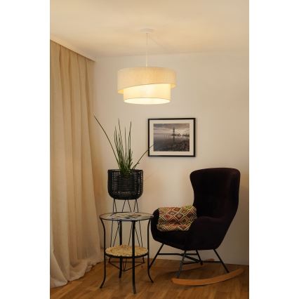 Brilagi - Chandelier on a string SHINE 1xE27/15W/230V d. 50 cm creamy