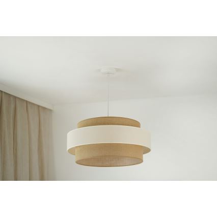 Brilagi - Chandelier on a string SPACE LIGHT 1xE27/15W/230V d. 50 cm beige/creamy