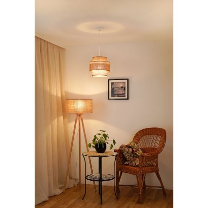 Brilagi - Chandelier on a string SPACE YUTE 1xE27/15W/230V d. 25 cm beige/white