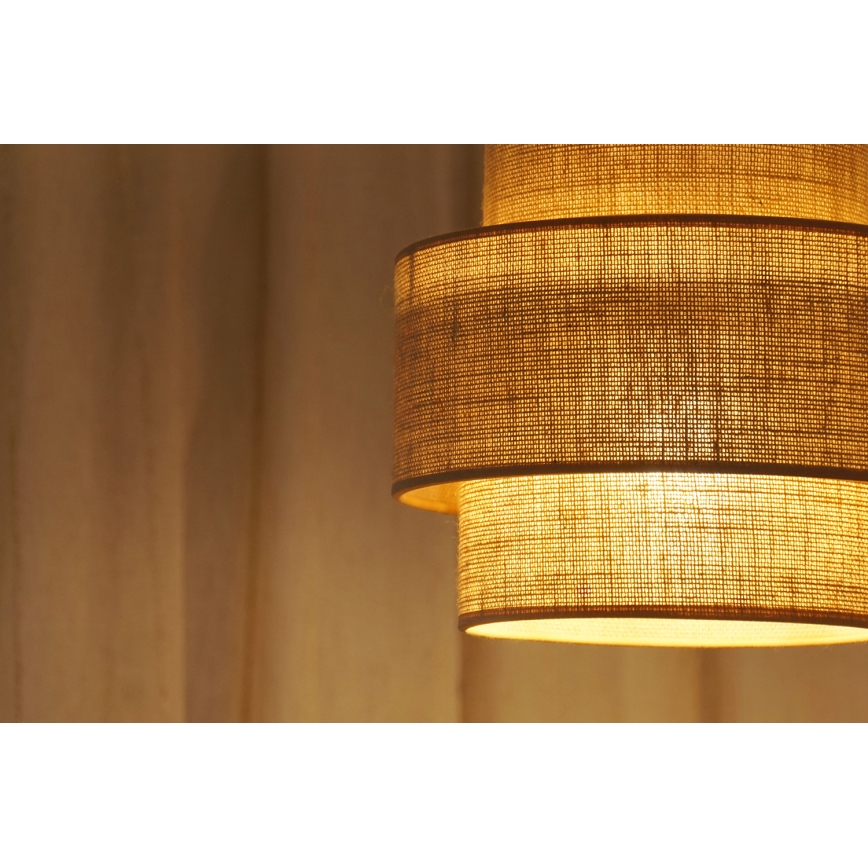 Brilagi - Chandelier on a string SPACE YUTE 1xE27/15W/230V d. 25 cm beige/white