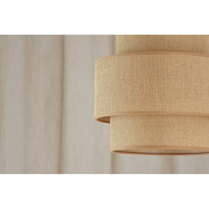 Brilagi - Chandelier on a string SPACE YUTE 1xE27/15W/230V d. 25 cm beige/white