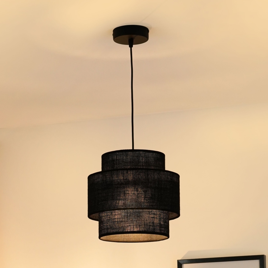 Brilagi - Chandelier on a string SPACE YUTE 1xE27/15W/230V d. 25 cm black