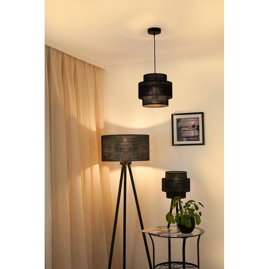 Brilagi - Chandelier on a string SPACE YUTE 1xE27/15W/230V d. 25 cm black