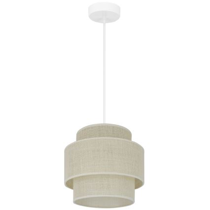 Brilagi - Chandelier on a string SPACE YUTE 1xE27/15W/230V d. 25 cm creamy/white
