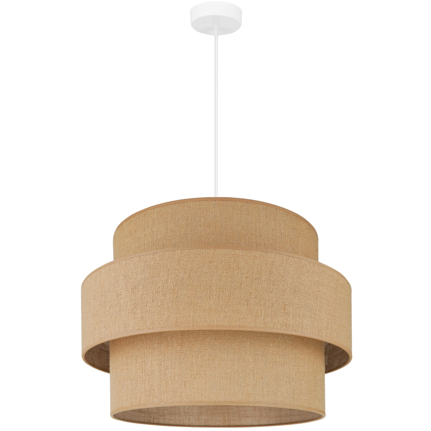 Brilagi - Chandelier on a string SPACE YUTE 1xE27/15W/230V d. 50 cm beige/white
