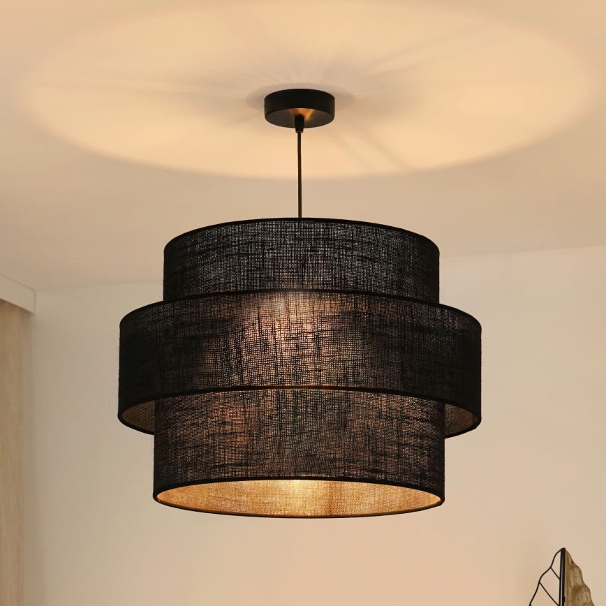 Brilagi - Chandelier on a string SPACE YUTE 1xE27/15W/230V d. 50 cm black
