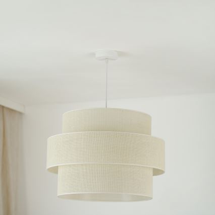 Brilagi - Chandelier on a string SPACE YUTE 1xE27/15W/230V d. 50 cm creamy/white