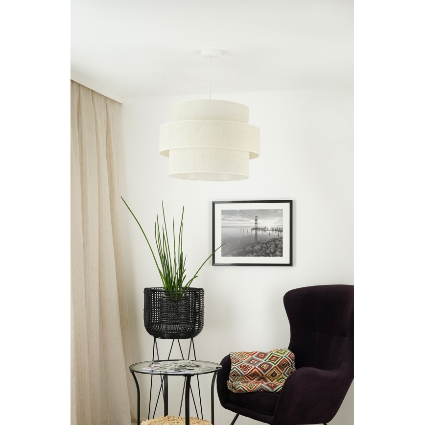 Brilagi - Chandelier on a string SPACE YUTE 1xE27/15W/230V d. 50 cm creamy/white