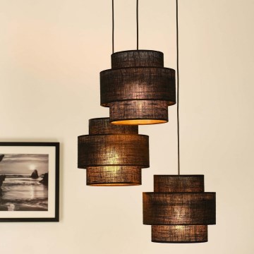 Brilagi - Chandelier on a string SPACE YUTE 3xE27/15W/230V black