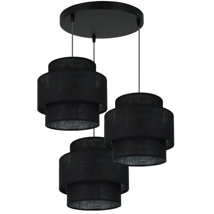 Brilagi - Chandelier on a string SPACE YUTE 3xE27/15W/230V black