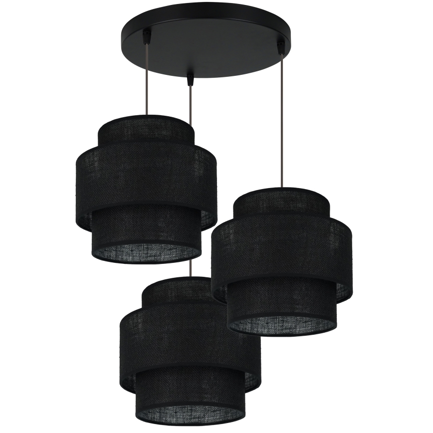 Brilagi - Chandelier on a string SPACE YUTE 3xE27/15W/230V black