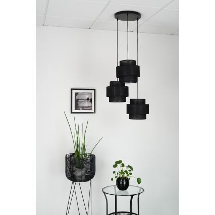 Brilagi - Chandelier on a string SPACE YUTE 3xE27/15W/230V black