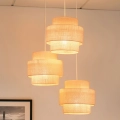 Brilagi - Chandelier on a string SPACE YUTE 3xE27/15W/230V creamy/white