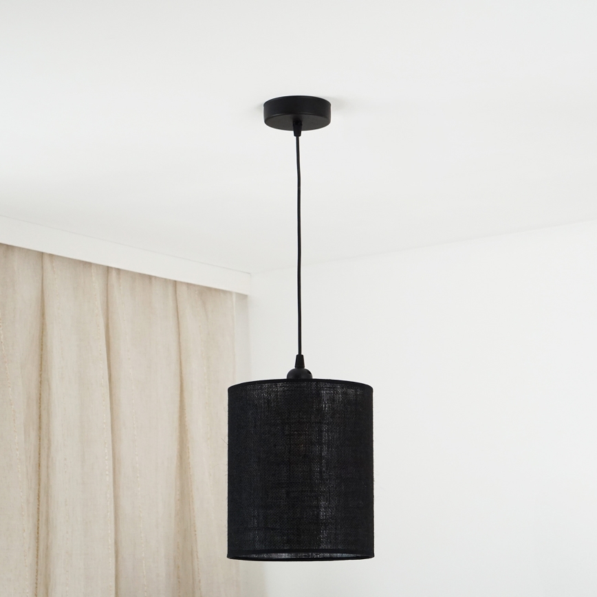 Brilagi - Chandelier on a string TUBES 1xE27/15W/230V d. 20 cm black