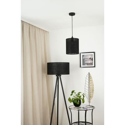 Brilagi - Chandelier on a string TUBES 1xE27/15W/230V d. 20 cm black