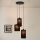 Brilagi - Chandelier on a string TUBES 3xE27/15W/230V black