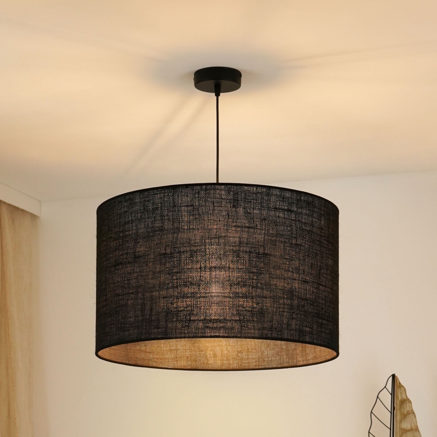 Brilagi - Chandelier on a string TUBES ROLLER 1xE27/15W/230V d. 50 cm black