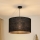 Brilagi - Chandelier on a string TUBES ROLLER 1xE27/15W/230V d. 50 cm black