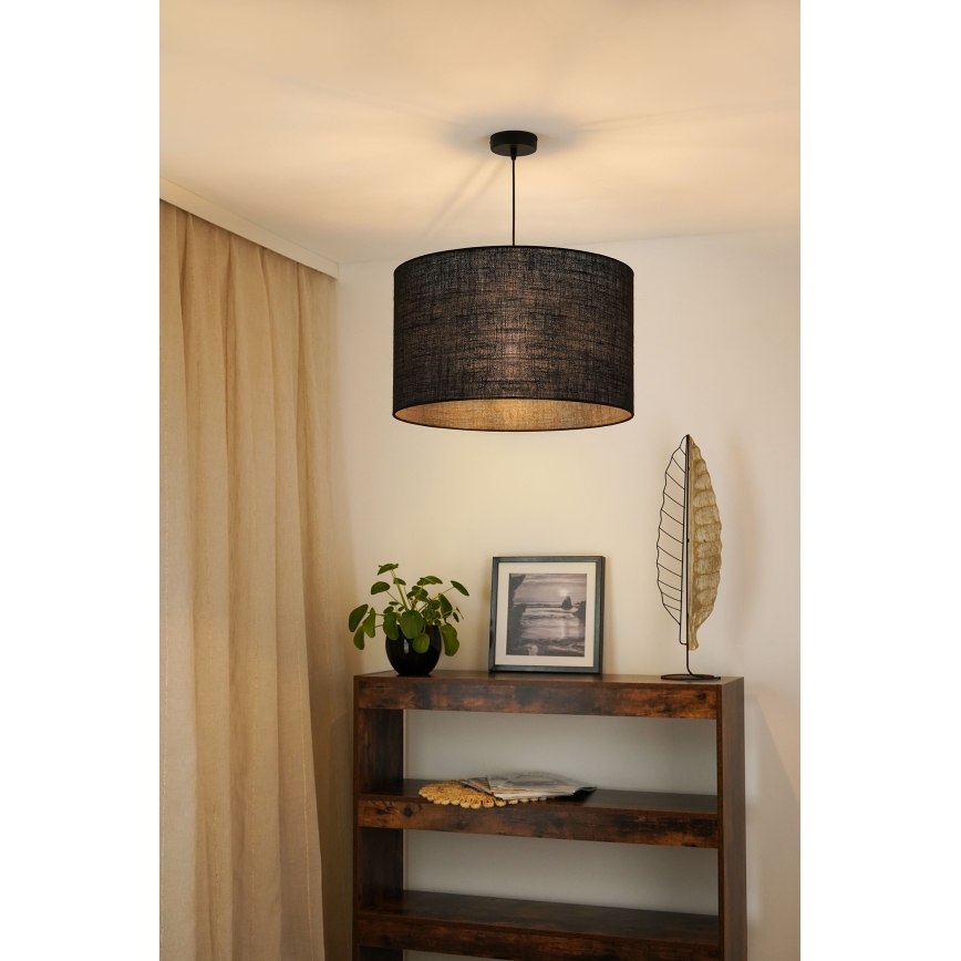 Brilagi - Chandelier on a string TUBES ROLLER 1xE27/15W/230V d. 50 cm black